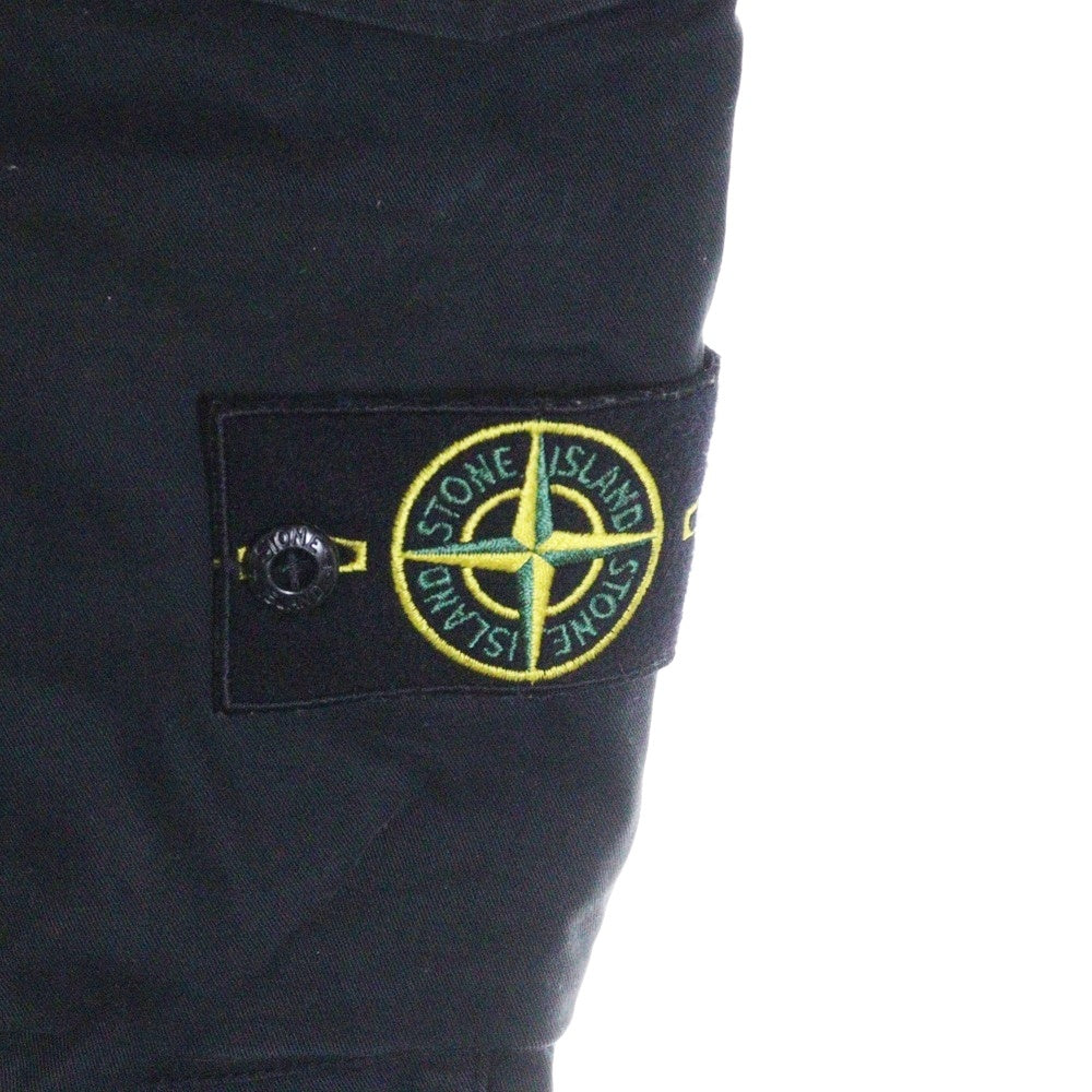 STONE ISLAND(ストーンアイランド) Cargo Trousers ロゴワッペン カーゴパンツ ブラック 711530810