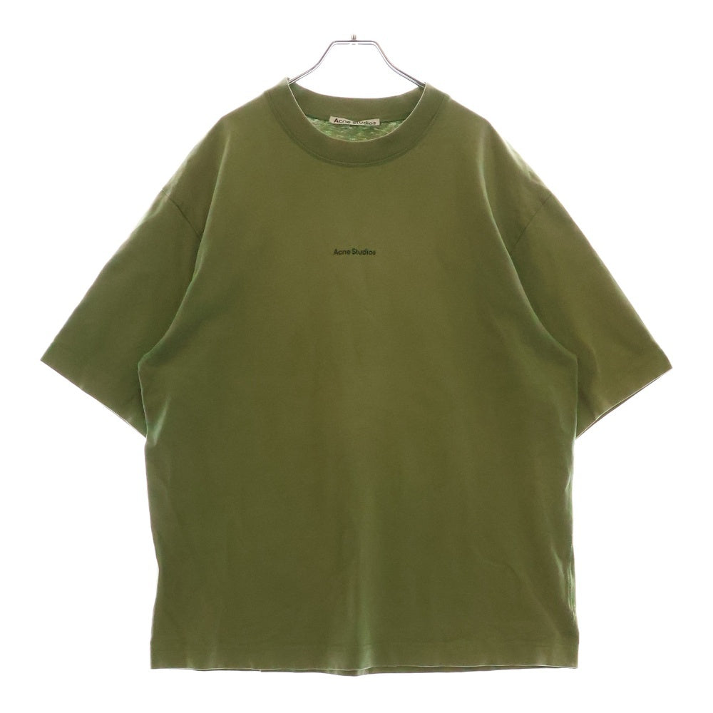 Acne Studios(アクネ ストゥディオズ) Logo T-Shirt ロゴプリント 半袖Tシャツ カーキ BL0278-