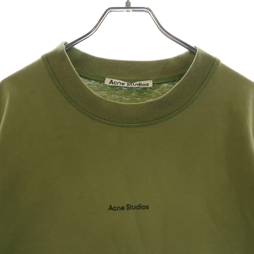 Acne Studios(アクネ ストゥディオズ) Logo T-Shirt ロゴプリント 半袖Tシャツ カーキ BL0278-