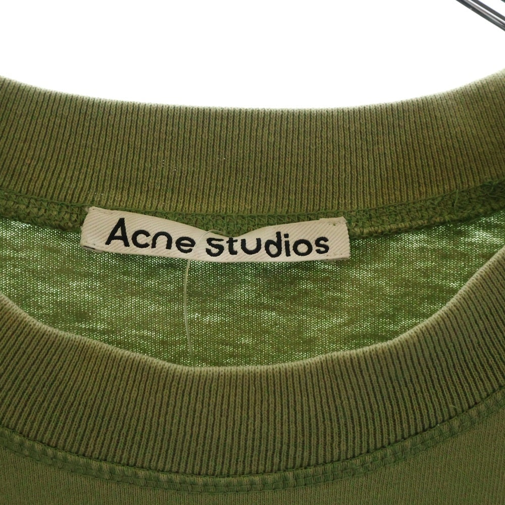 Acne Studios(アクネ ストゥディオズ) Logo T-Shirt ロゴプリント 半袖Tシャツ カーキ BL0278-