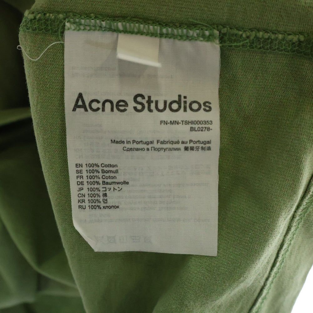 Acne Studios(アクネ ストゥディオズ) Logo T-Shirt ロゴプリント 半袖Tシャツ カーキ BL0278-