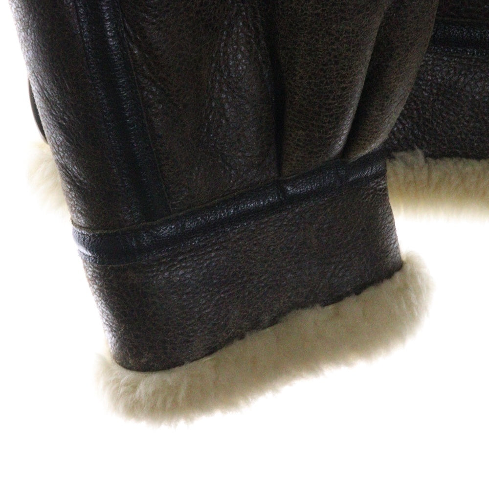 SCHOTT(ショット) TYPE B-3 レザーフライトジャケット ムートンジャケット ブラウン