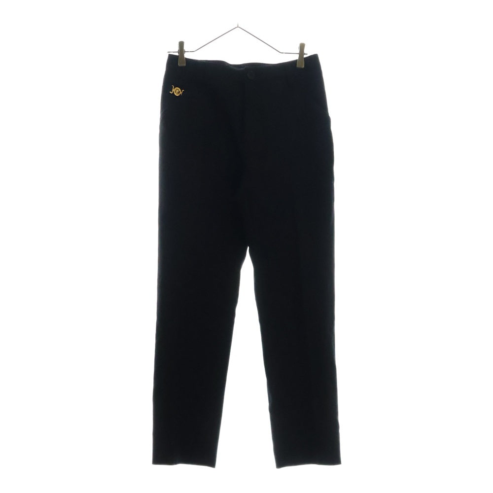 VERSACE(ヴェルサーチ) Cavalry Wool Formal Pants キャバルリー ウールフォーマルパンツ ブラック 1018322 1A08771