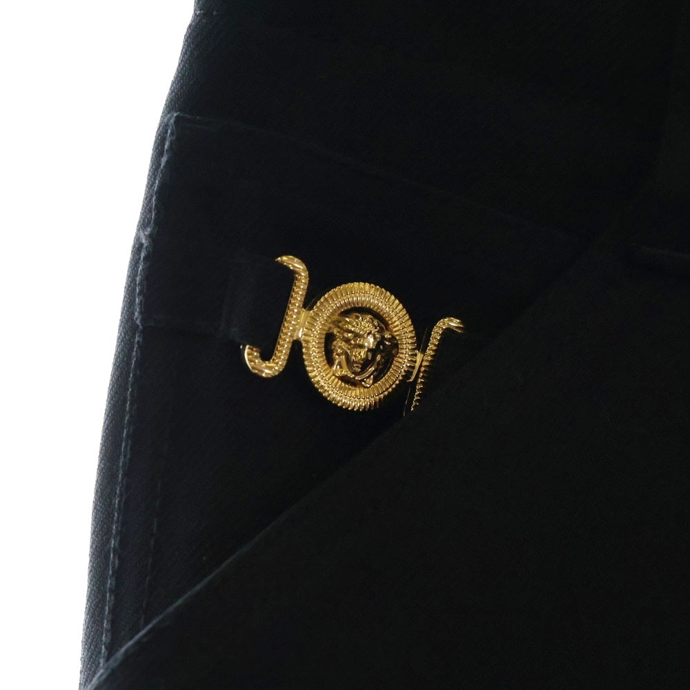 VERSACE(ヴェルサーチ) Cavalry Wool Formal Pants キャバルリー ウールフォーマルパンツ ブラック 1018322 1A08771