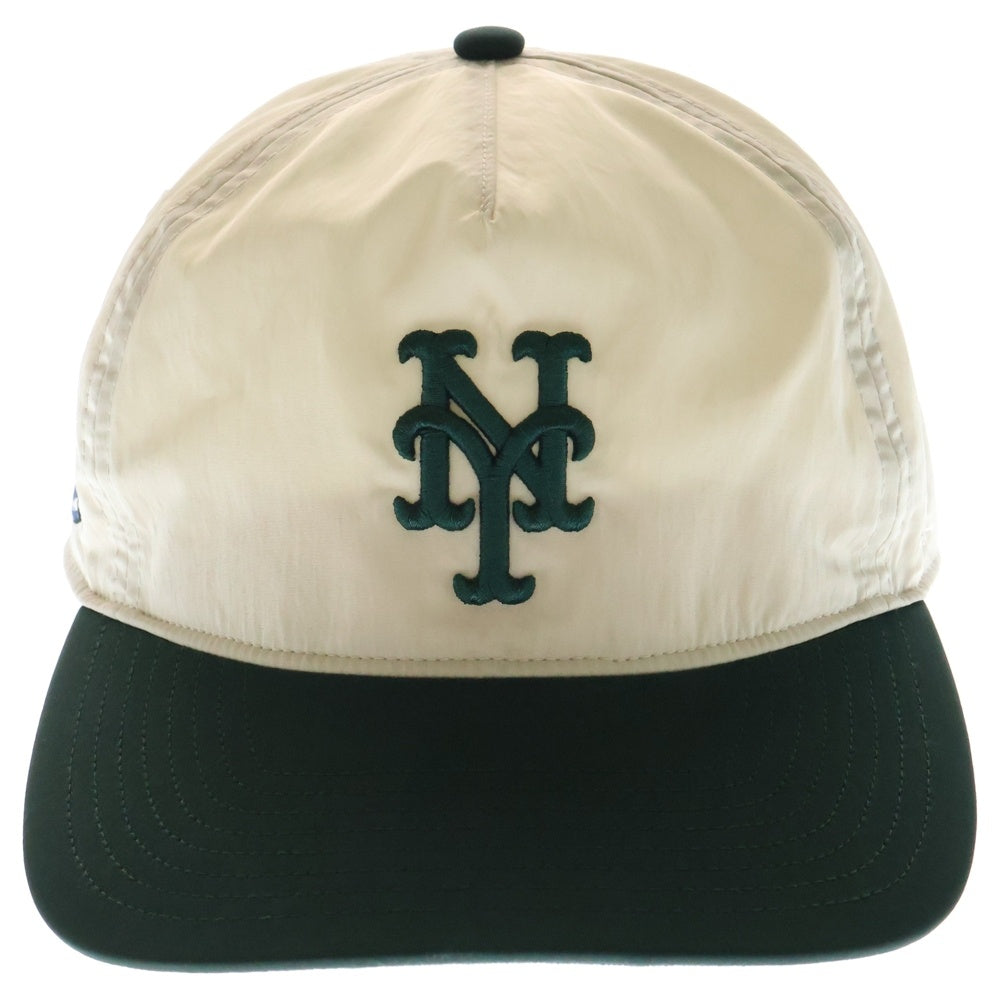 KITH(キス) 25SS '47 for the New York Mets Nylon Hitch SL Snapback ニューヨークメッツ ナイロン スナップバック キャップ 帽子 アイボリー/グリーン 25-095-060-0073