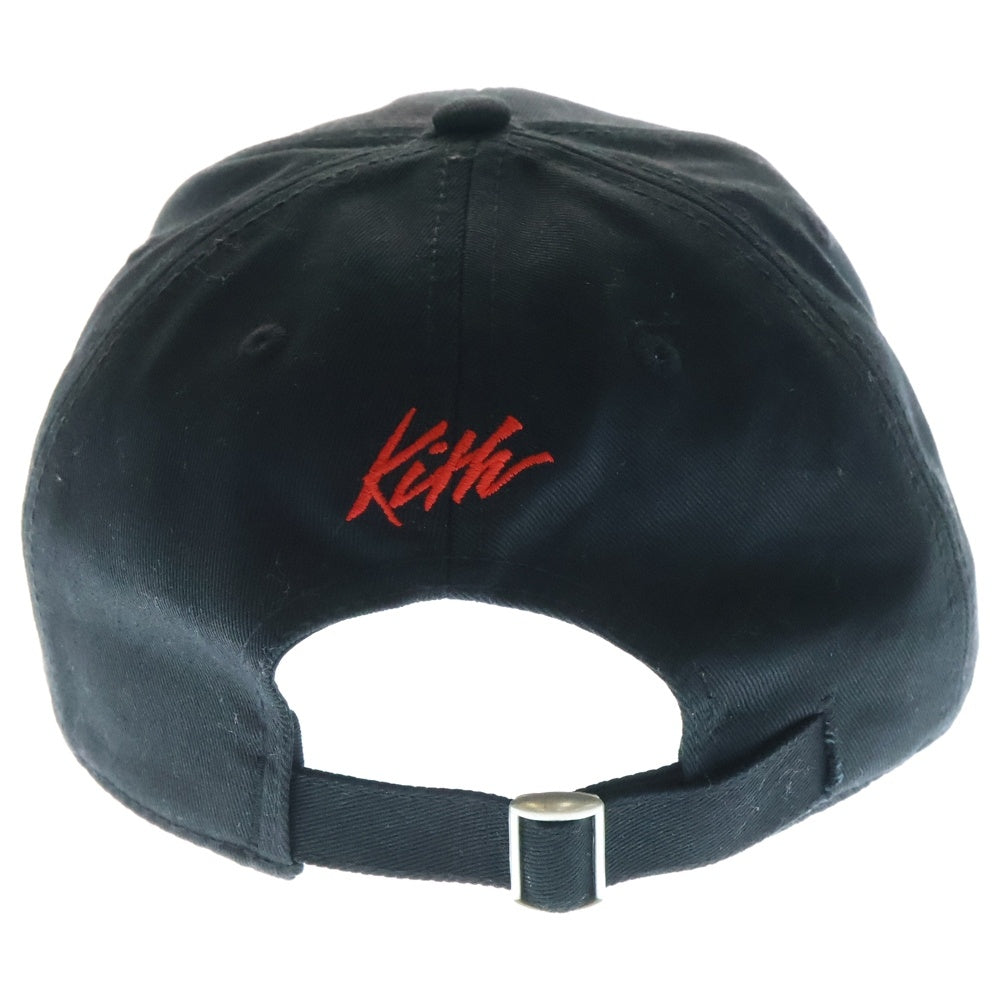 KITH(キス) 25SS ×The Rolling Stones Aaron Classic Cap ローリングストーンズ 6パネルキャップ 帽子 ブラック 25-095-060-0004