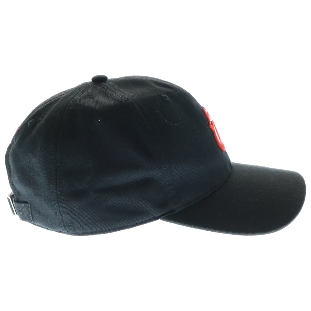 KITH(キス) 25SS ×The Rolling Stones Aaron Classic Cap ローリングストーンズ 6パネルキャップ 帽子 ブラック 25-095-060-0004