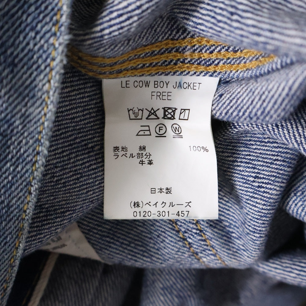 KITH(キス) 25SS ×New Manual LE COW BOY JACKET ニューマニュアル カウボーイ デニムジャケット インディゴ