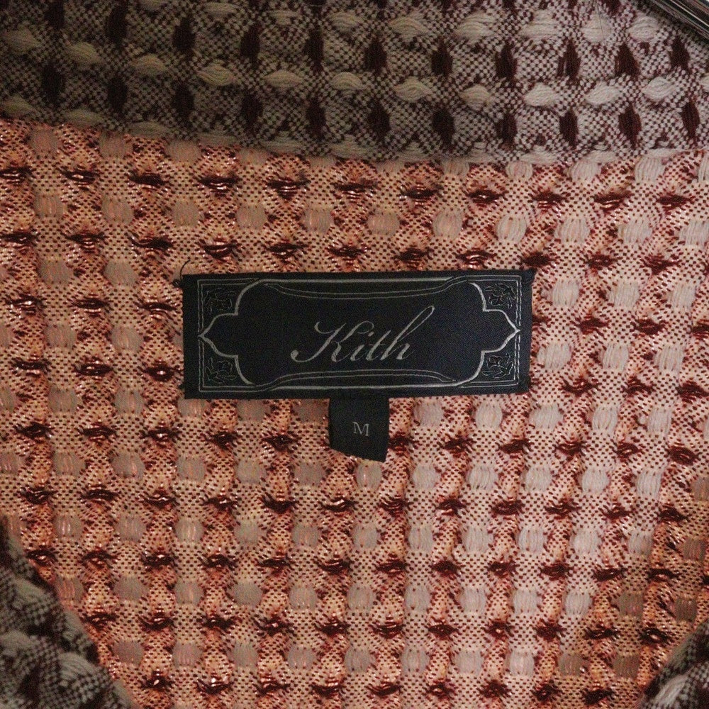 KITH(キス) 25SS Geometric Diamond Short Sleeve Boxy Collared Overshirt 半袖オーバーシャツ 25-051-060-0001