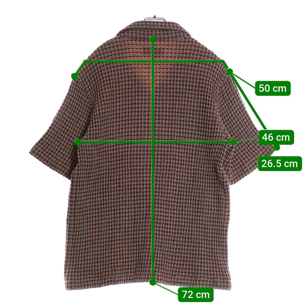 KITH(キス) 25SS Geometric Diamond Short Sleeve Boxy Collared Overshirt 半袖オーバーシャツ 25-051-060-0001