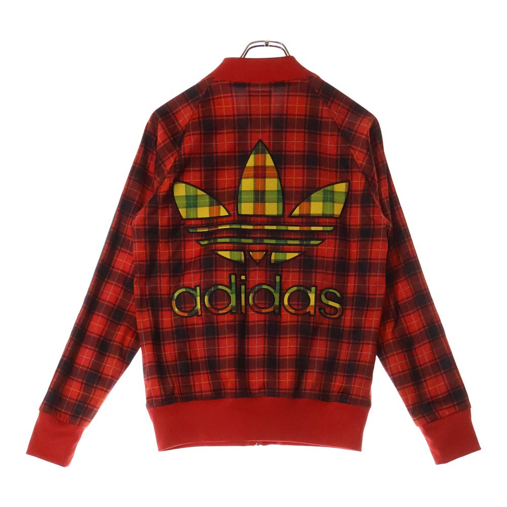 adidas Originals(アディダスオリジナルス) ×JEREMY SCOTT JS RUFFLE PLAID TT ジェレミースコット チェック柄 トラックジャージ ジャケット