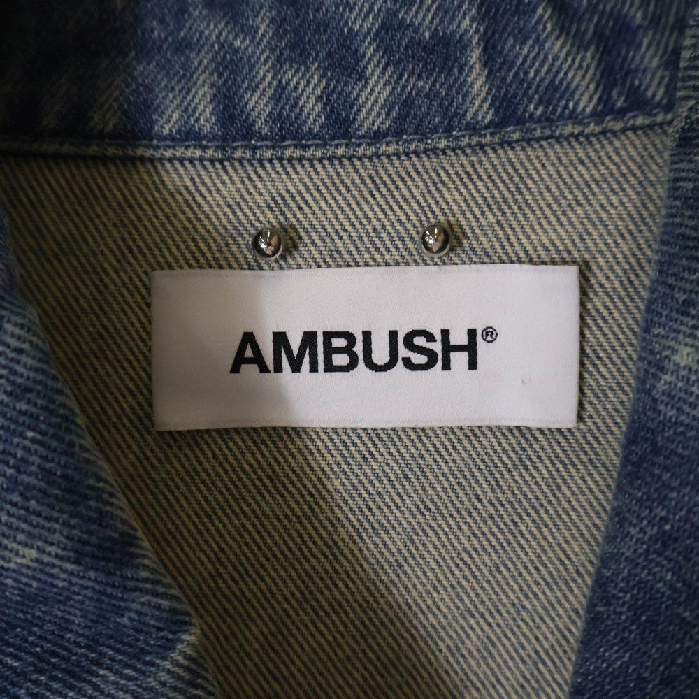 AMBUSH(アンブッシュ) ネイル装飾 オーバーサイズデニムジャケット インディゴ