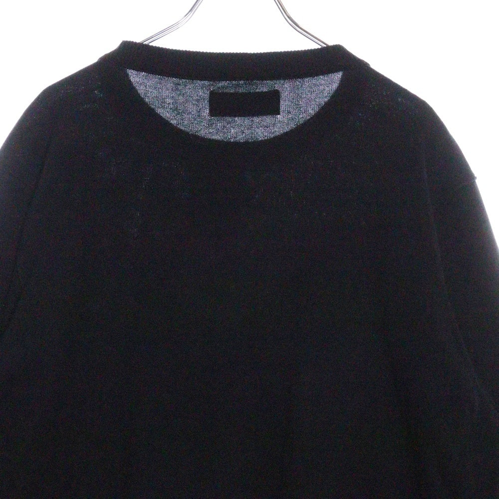 STONE ISLAND(ストーンアイランド) ロゴワッペン クルーネックセーター ニット ブラック 8015540B2