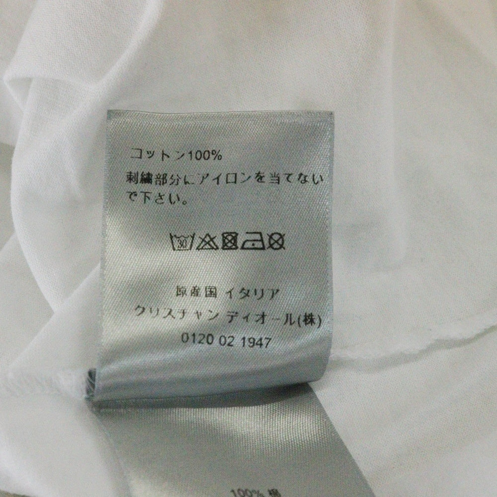 DIOR(ディオール) ×SHAWN STUSSY ×ショーンステューシー ロゴ刺繍 半袖Tシャツ カットソー ホワイト 033J600D0589