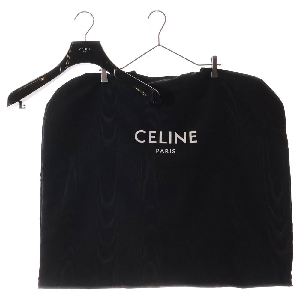 CELINE(セリーヌ) サテン切り替え コーデュロイ テディジャケット ブラック 2V191865D