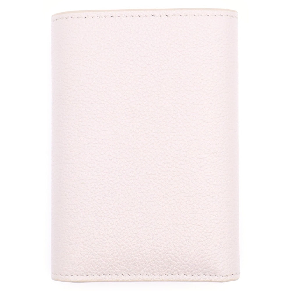 LOEWE(ロエベ) Pebble Small Vertical Wallet ペブルスモールバーティカルウォレット ロゴボタン三つ折りレザー財布 CANBS33X03 ベージュ