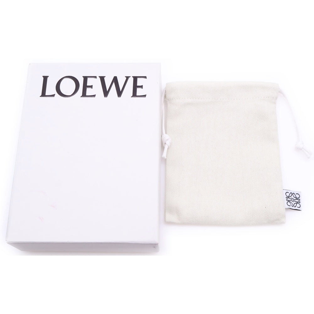 LOEWE(ロエベ) Pebble Small Vertical Wallet ペブルスモールバーティカルウォレット ロゴボタン三つ折りレザー財布 CANBS33X03 ベージュ