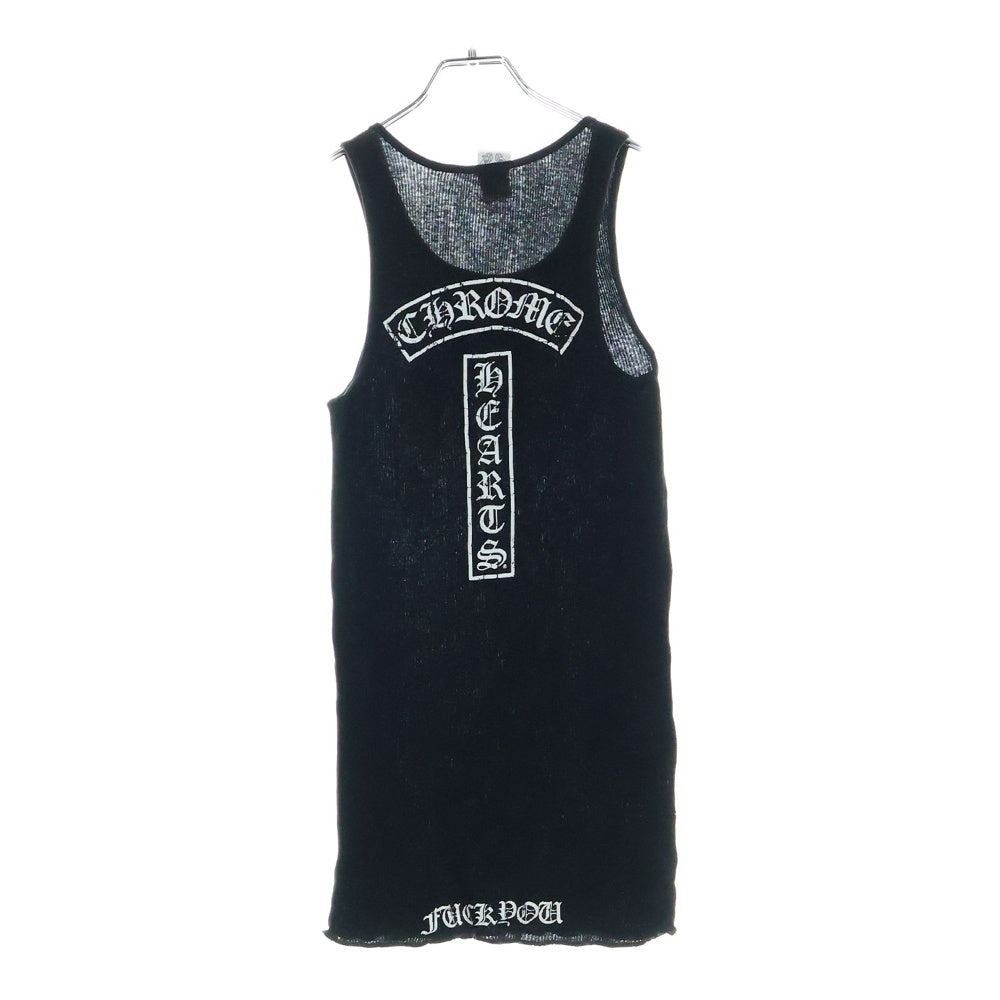 CHROME HEARTS(クロムハーツ) CH TANK STR スタープリント バックスクロール タンクトップ ノースリーブシャツ ブラック