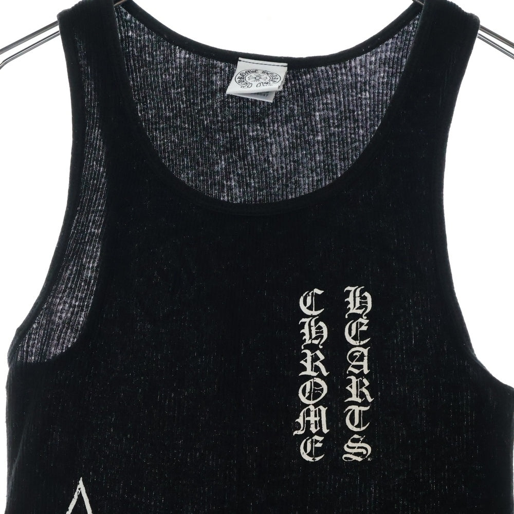 CHROME HEARTS(クロムハーツ) CH TANK STR スタープリント バックスクロール タンクトップ ノースリーブシャツ ブラック
