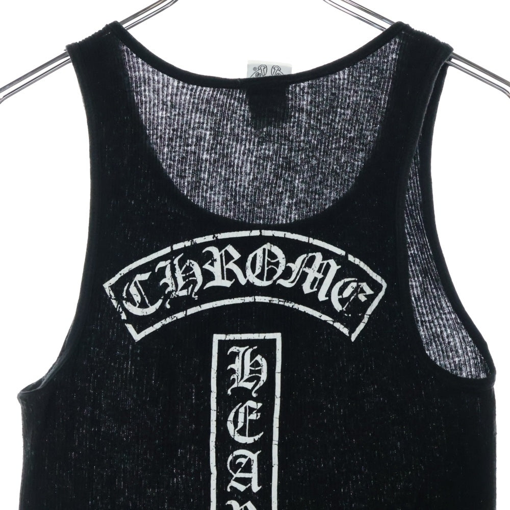 CHROME HEARTS(クロムハーツ) CH TANK STR スタープリント バックスクロール タンクトップ ノースリーブシャツ ブラック