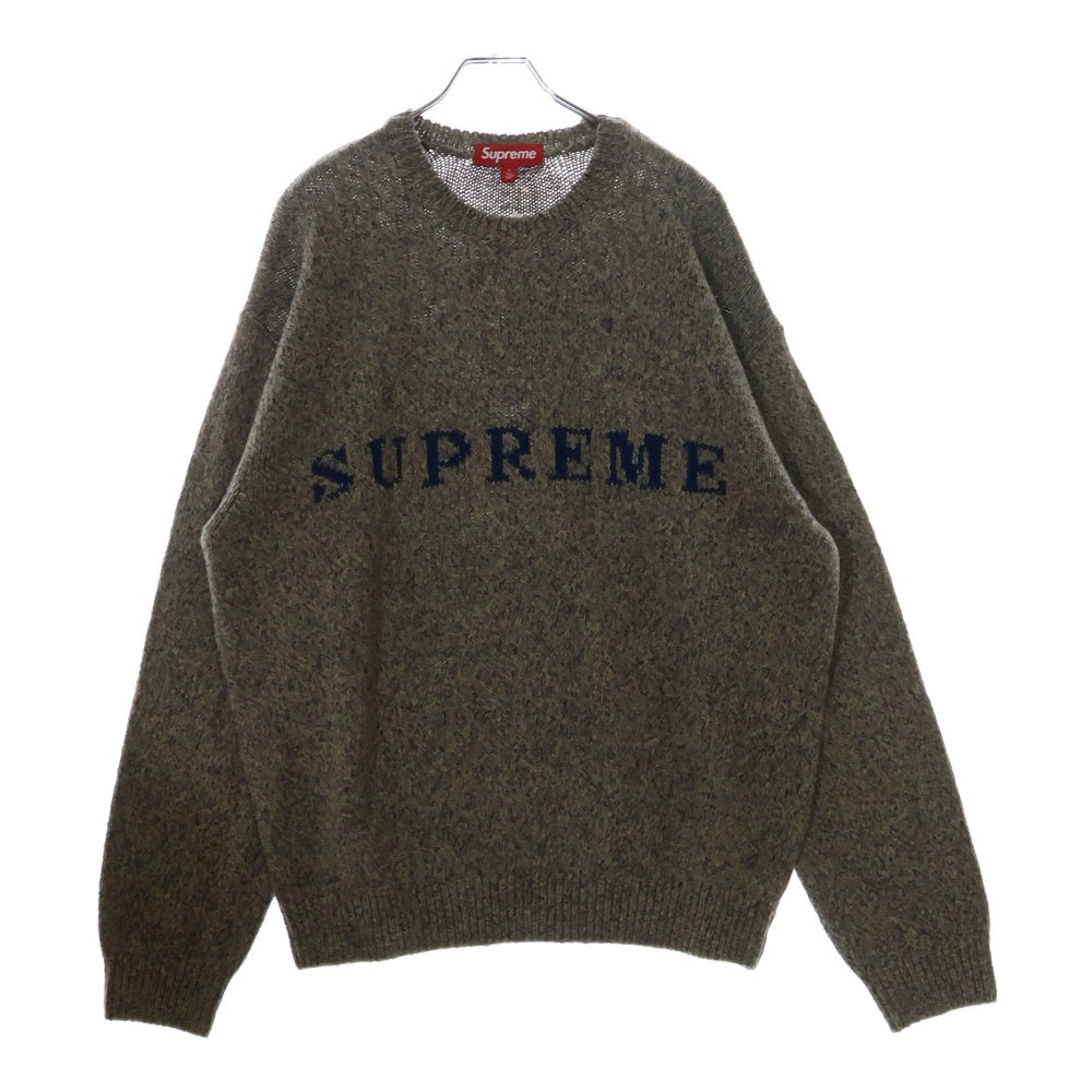 SUPREME(シュプリーム) 25SS Contrast Logo Sweater コントラストロゴセーター クルーネックニットセーター ベージュ