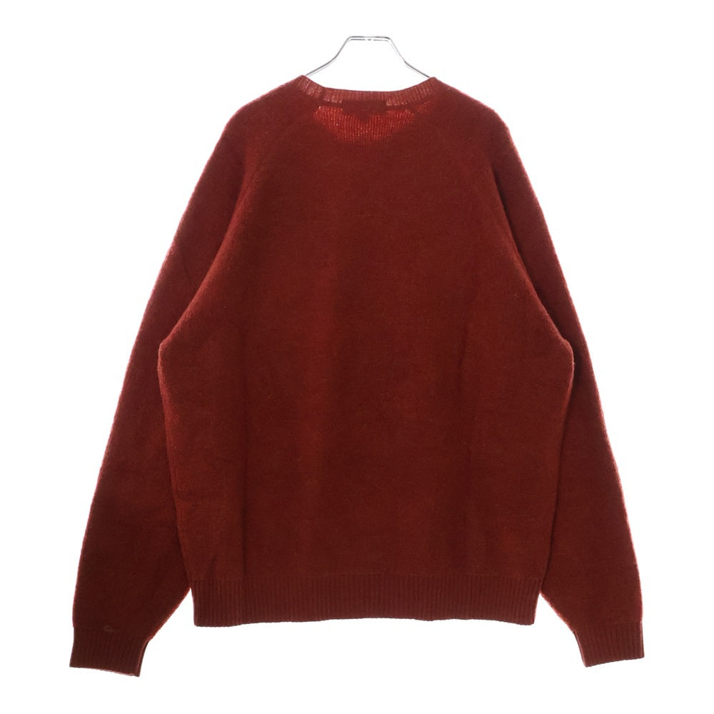 SUPREME(シュプリーム) 24AW Terry Small Box Sweater テリースモールボックスロゴセーター クルーネックニットセーター レッド