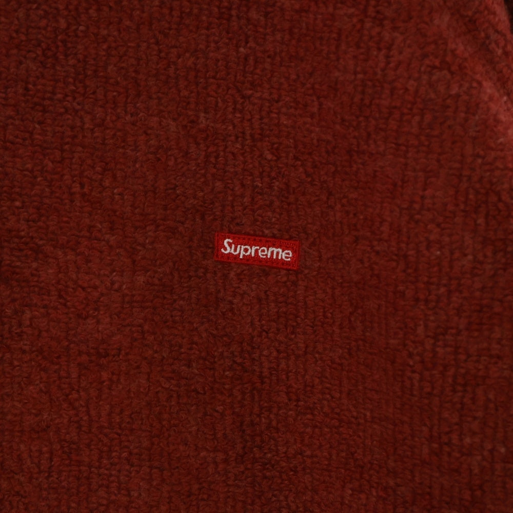SUPREME(シュプリーム) 24AW Terry Small Box Sweater テリースモールボックスロゴセーター クルーネックニットセーター レッド