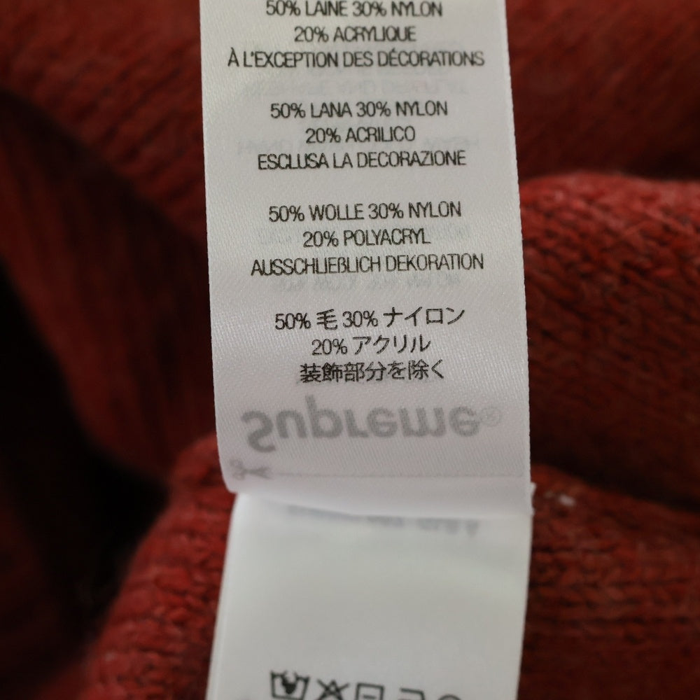 SUPREME(シュプリーム) 24AW Terry Small Box Sweater テリースモールボックスロゴセーター クルーネックニットセーター レッド