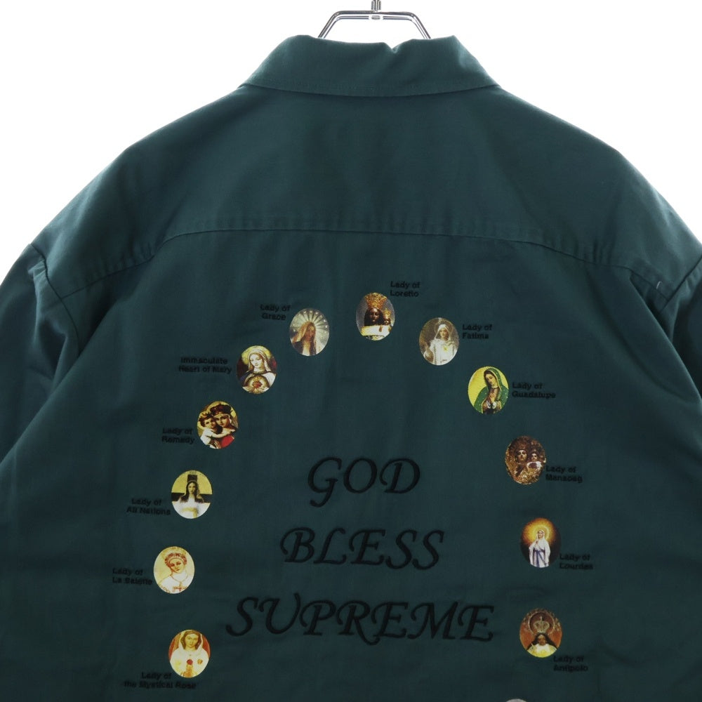 SUPREME(シュプリーム) 24SS Our Lady Work Shirt アワーレディーワークシャツ 長袖シャツ グリーン