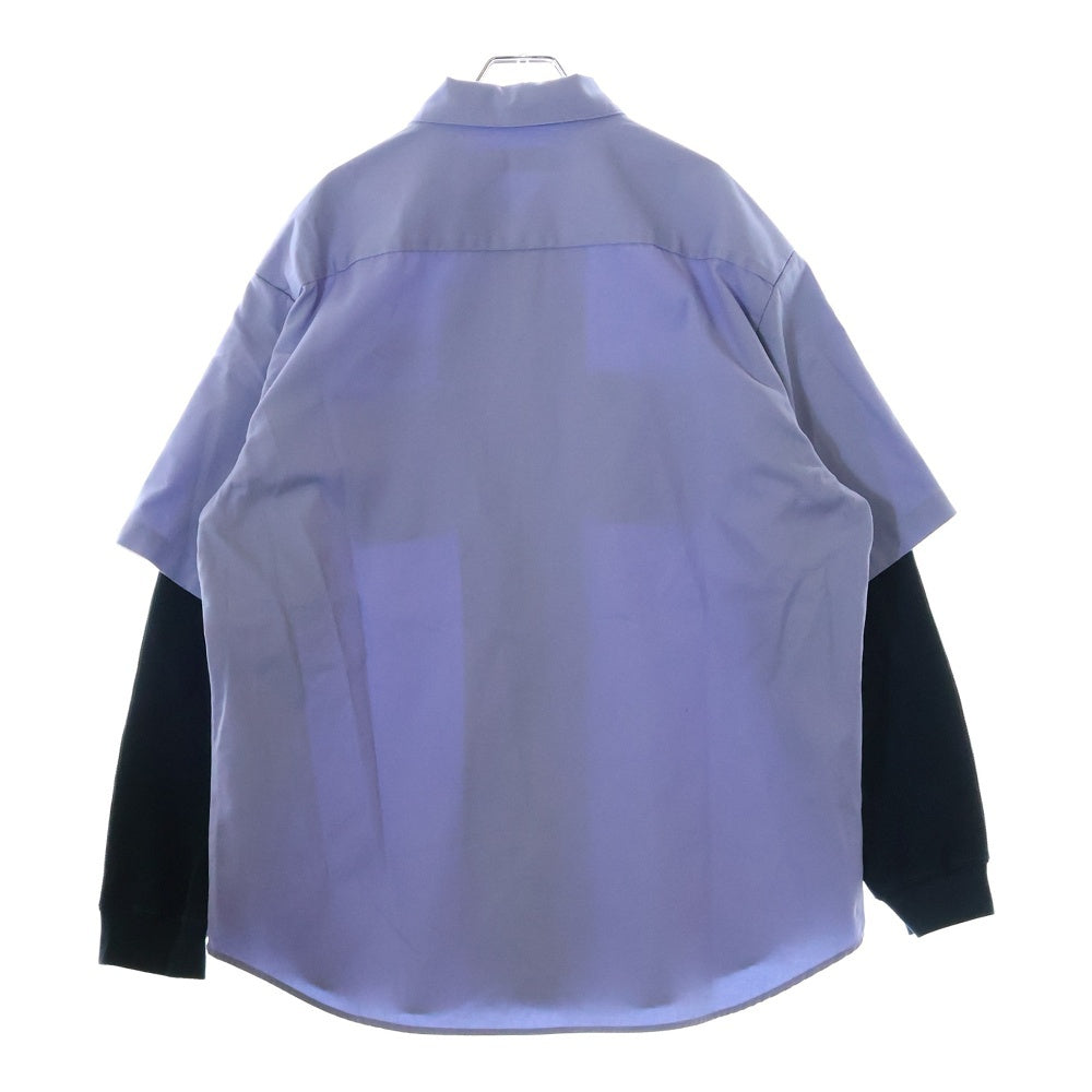 SUPREME(シュプリーム) 23AW Thermal Sleeve Work Shirt サーマルレイヤード長袖ワークシャツ ブルー