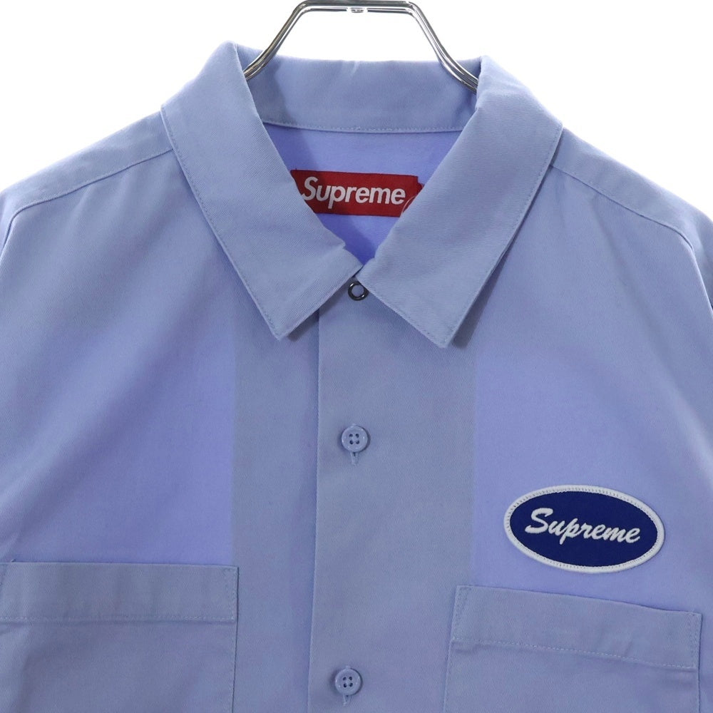 SUPREME(シュプリーム) 23AW Thermal Sleeve Work Shirt サーマルレイヤード長袖ワークシャツ ブルー