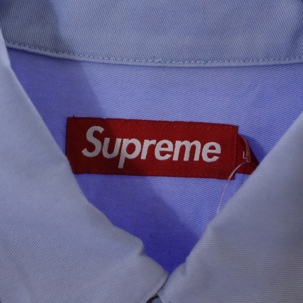 SUPREME(シュプリーム) 23AW Thermal Sleeve Work Shirt サーマルレイヤード長袖ワークシャツ ブルー