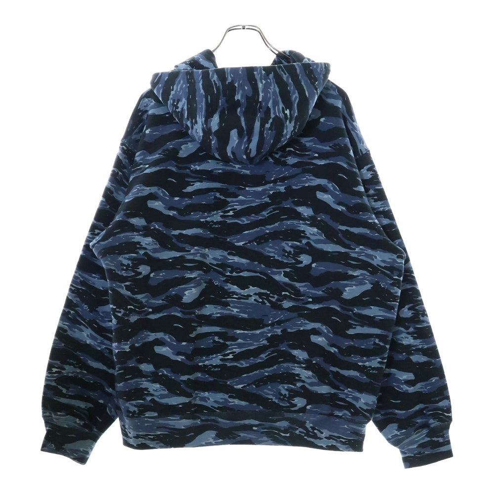 SUPREME(シュプリーム) 24AW Small Box Hooded Sweatshirt カモフラージュ 迷彩 スモールボックスロゴ プルオーバースウェットパーカー フーディー ブルー