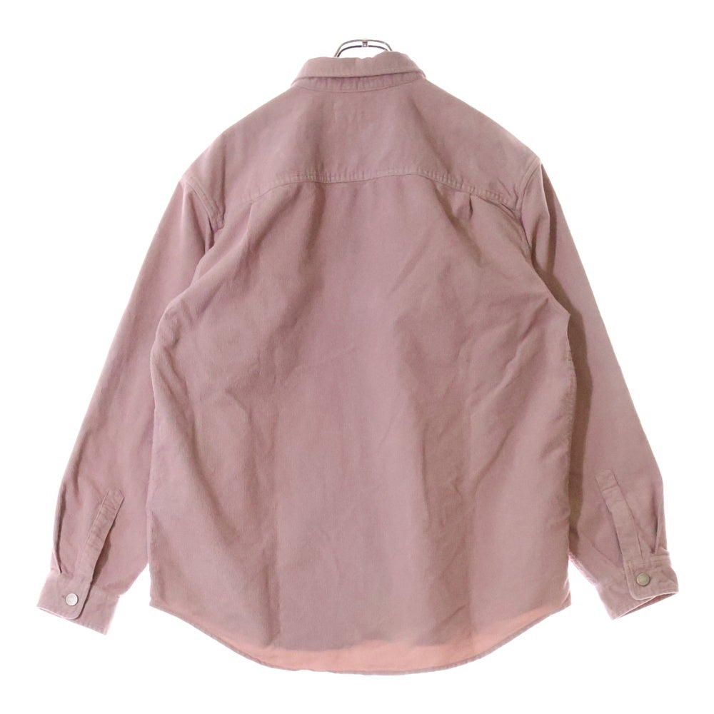 SUPREME(シュプリーム) 25SS Washed Corduroy Shirt ウォッシュド加工 長袖コーデュロイシャツ ピンク