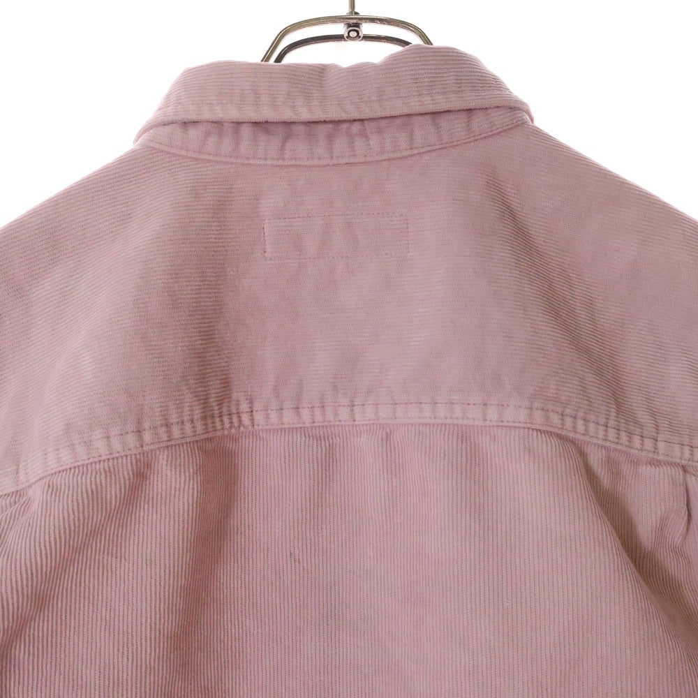 SUPREME(シュプリーム) 25SS Washed Corduroy Shirt ウォッシュド加工 長袖コーデュロイシャツ ピンク