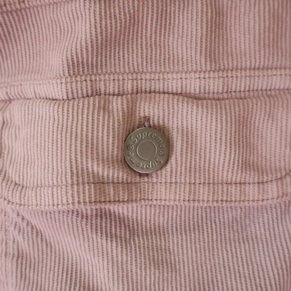 SUPREME(シュプリーム) 25SS Washed Corduroy Shirt ウォッシュド加工 長袖コーデュロイシャツ ピンク