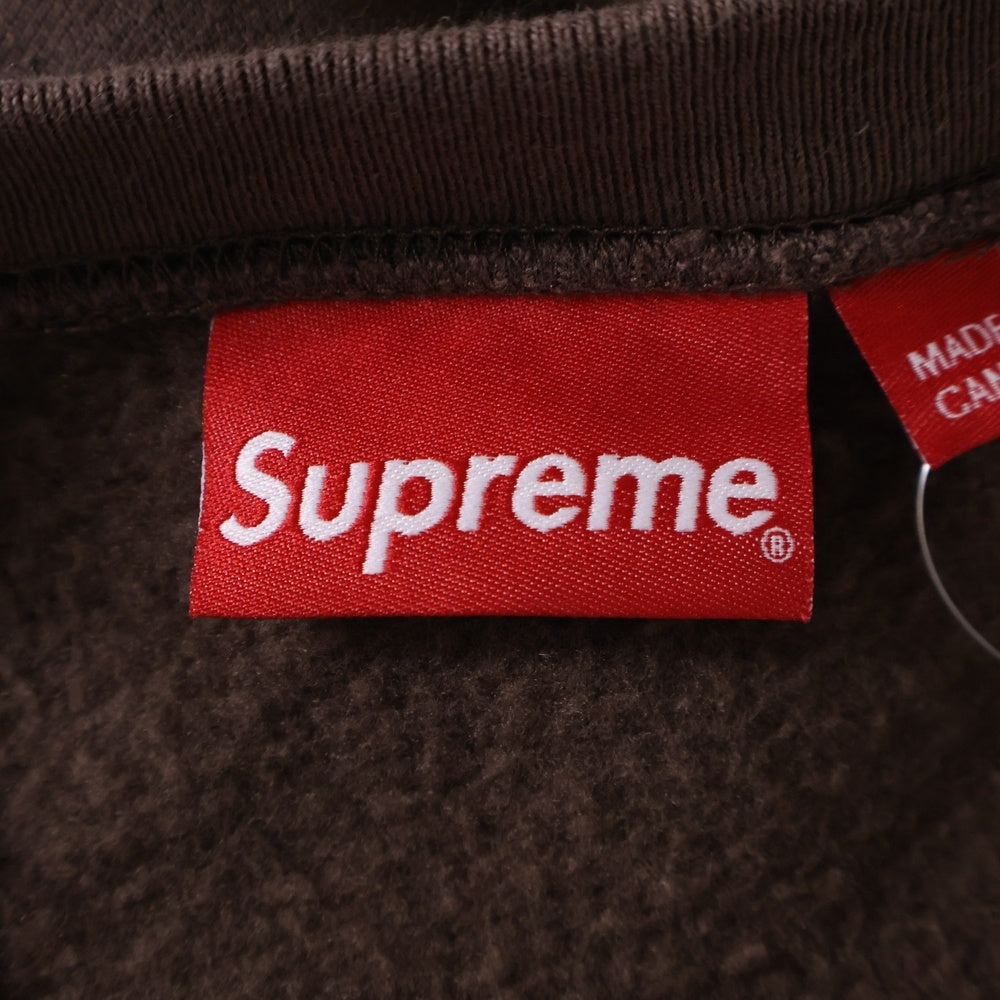 SUPREME(シュプリーム) 22AW Box Logo Crewneck ボックスロゴクルーネックスウェット トレーナー ブラウン