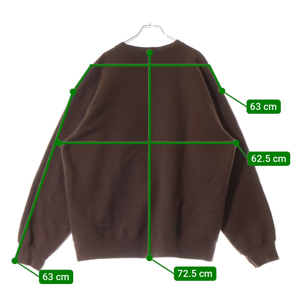 SUPREME(シュプリーム) 22AW Box Logo Crewneck ボックスロゴクルーネックスウェット トレーナー ブラウン