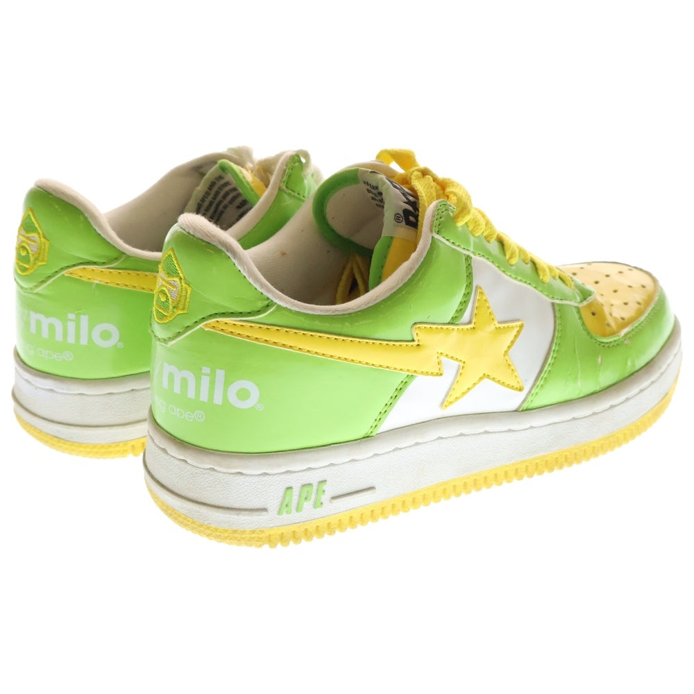 BAPE BY A BATHING APE(ベイプ ア ベイシング エイプ) 【観賞用 2008年製】 BAPE STA ベイプスタ レザーパッチ ローカットスニーカー US6.5/24.5cm 2008FS-001