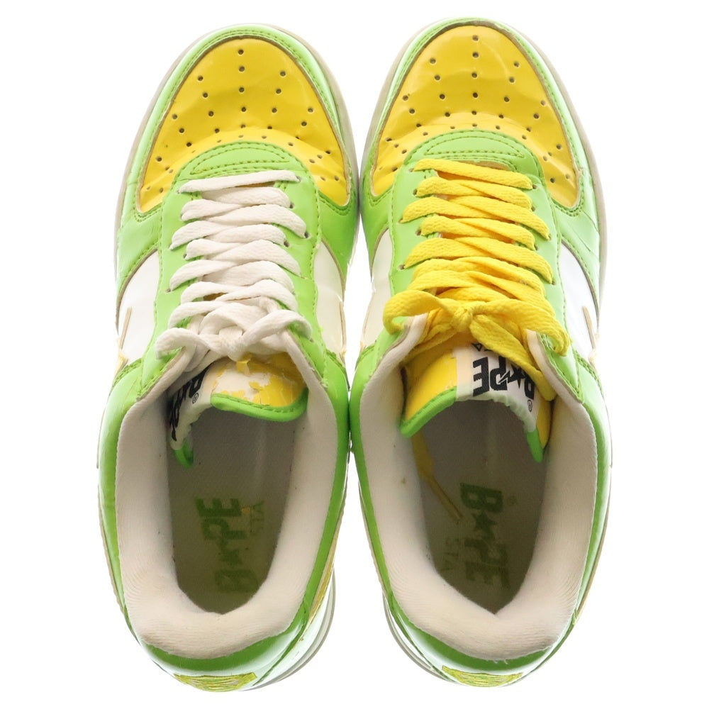BAPE BY A BATHING APE(ベイプ ア ベイシング エイプ) 【観賞用 2008年製】 BAPE STA ベイプスタ レザーパッチ ローカットスニーカー US6.5/24.5cm 2008FS-001