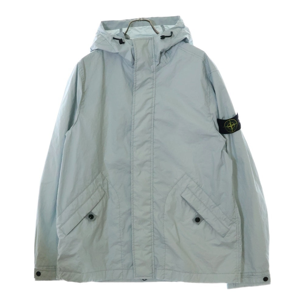 STONE ISLAND(ストーンアイランド) MEMBRANA 3L TC ロゴワッペン ジップアップナイロンジャケット ブルゾン ブルー K1S154100093S0A21