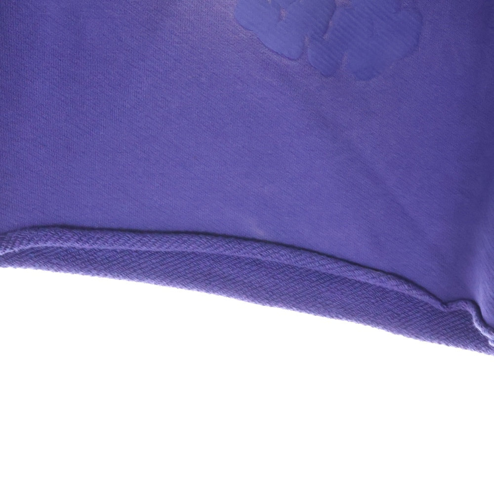 DENIM TEARS(デニムティアーズ) COTTON WREATH SWEAT SHORTS フラワーデザイン コットンショーツ ハーフパンツ パープル