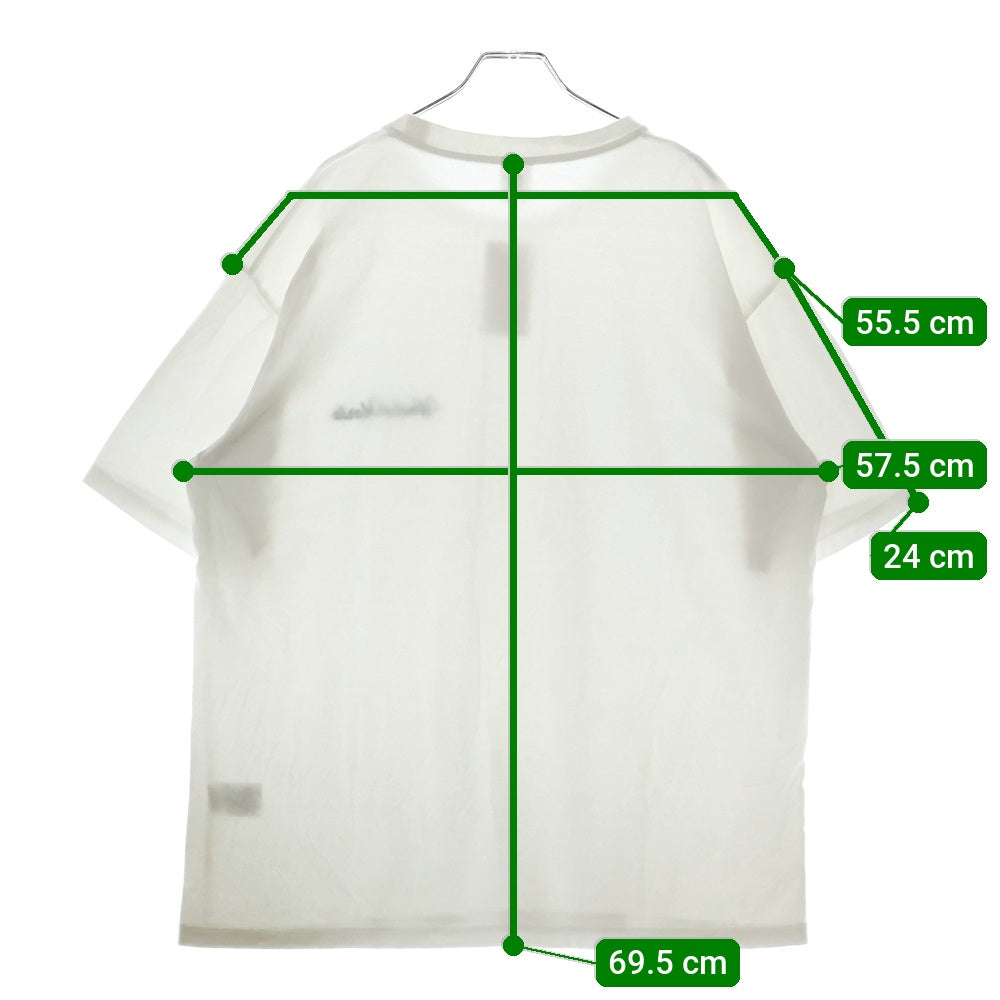 WACKO MARIA(ワコマリア) 23AW WASHED HEAVY WEIGHT CREW NECK T-SHIRT ロゴ刺繍 ウォッシュド ヘビーウェイト 半袖Tシャツ カットソー ホワイト 23FW-WMT-WT01