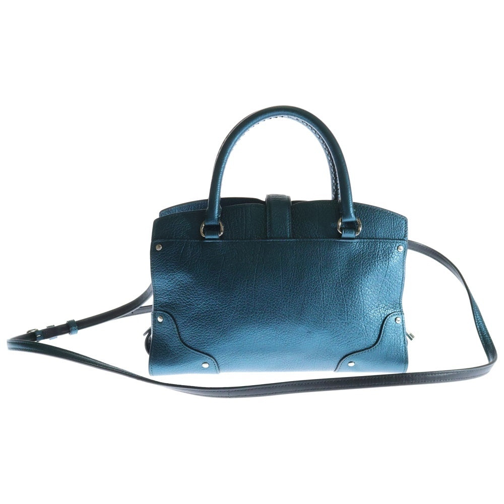 COACH(コーチ) マッサー サッチェル24 スタッズ装飾 2WAYハンドバッグ ショルダーバッグ ブルー 59497