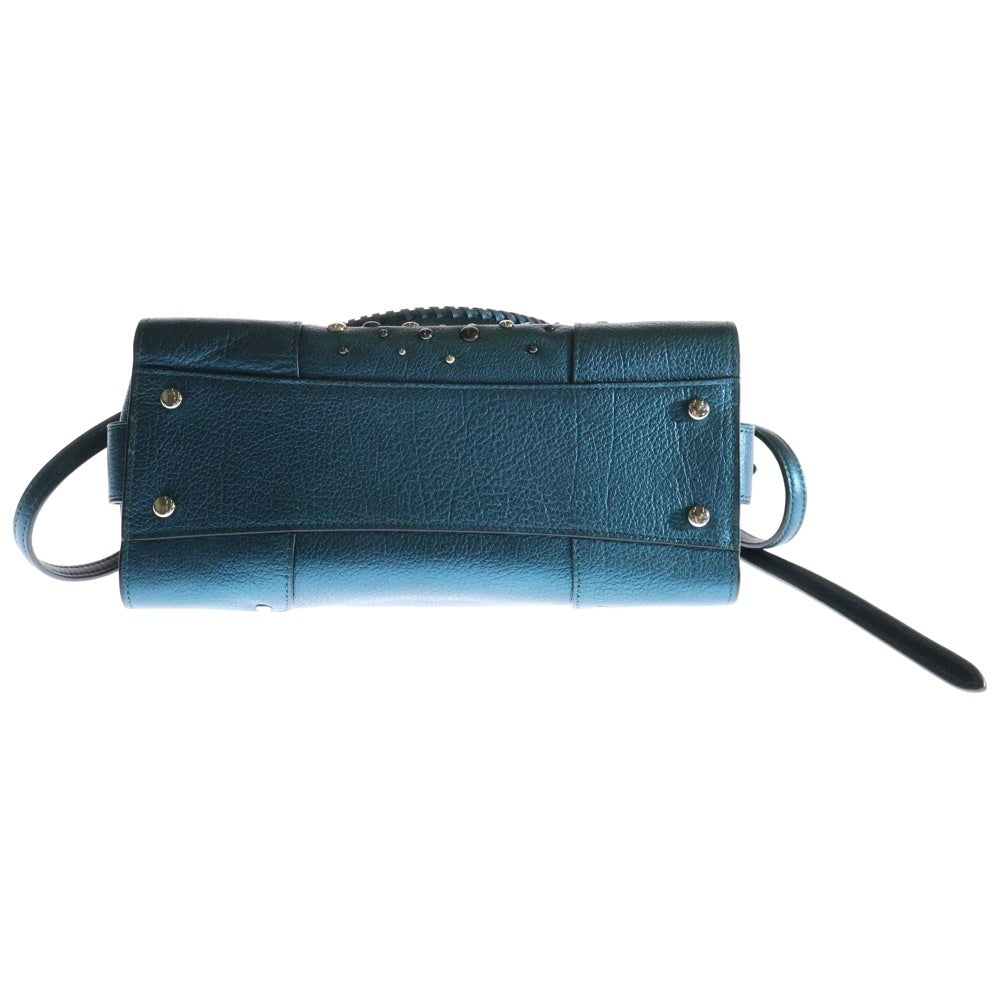 COACH(コーチ) マッサー サッチェル24 スタッズ装飾 2WAYハンドバッグ ショルダーバッグ ブルー 59497