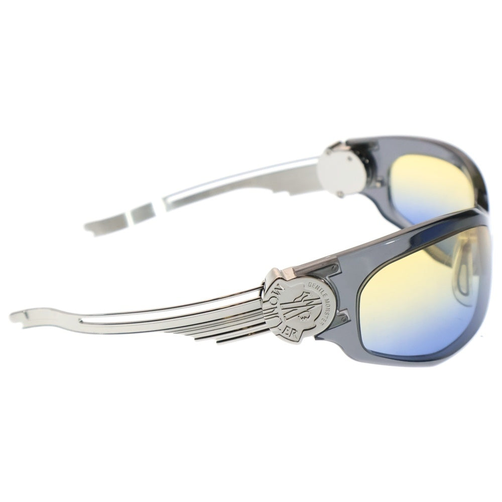 MONCLER GENIUS(モンクレール ジーニアス) ×GENTLE MONSTER Swipe1 G1 ×ジェントルモンスター スワイプ1 ゴーグルシェイプクリアアセテートサングラス アイウェア 眼鏡 グレー