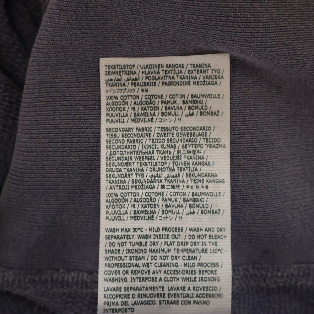 Martin Margiela(マルタンマルジェラ) 23SS フロントロゴ カットオフ プルオーバーパーカー スウェット パープル S51GU0124