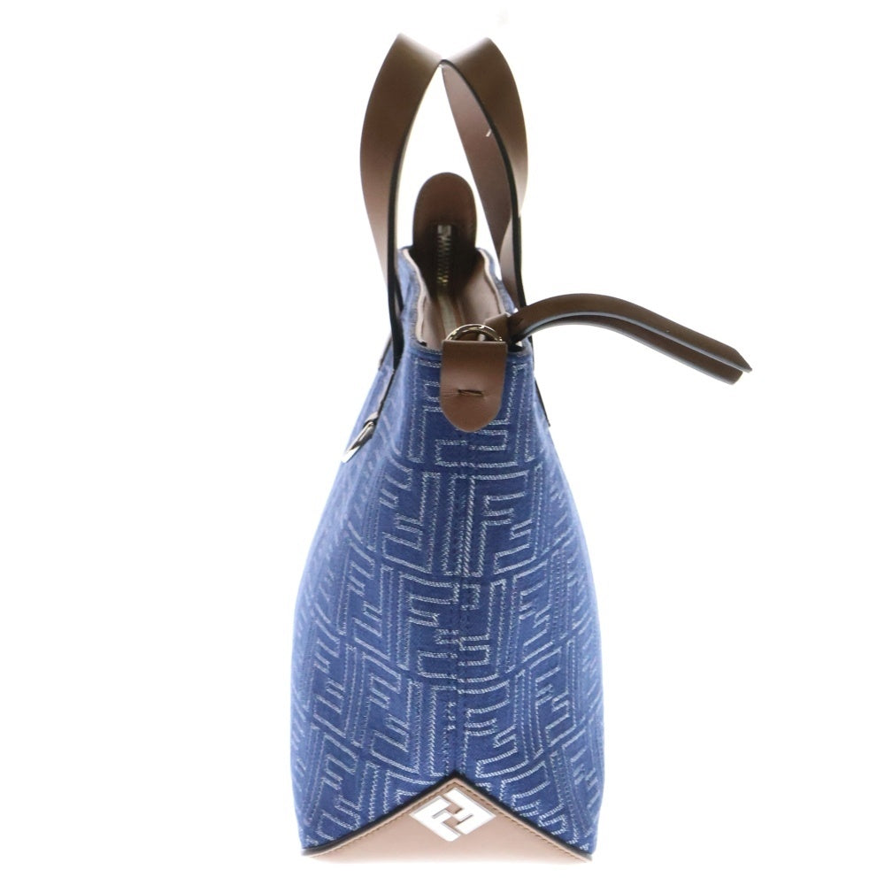 FENDI(フェンディ) MONOGRAM HAND BAG モノグラム ハンドバッグ ネイビー