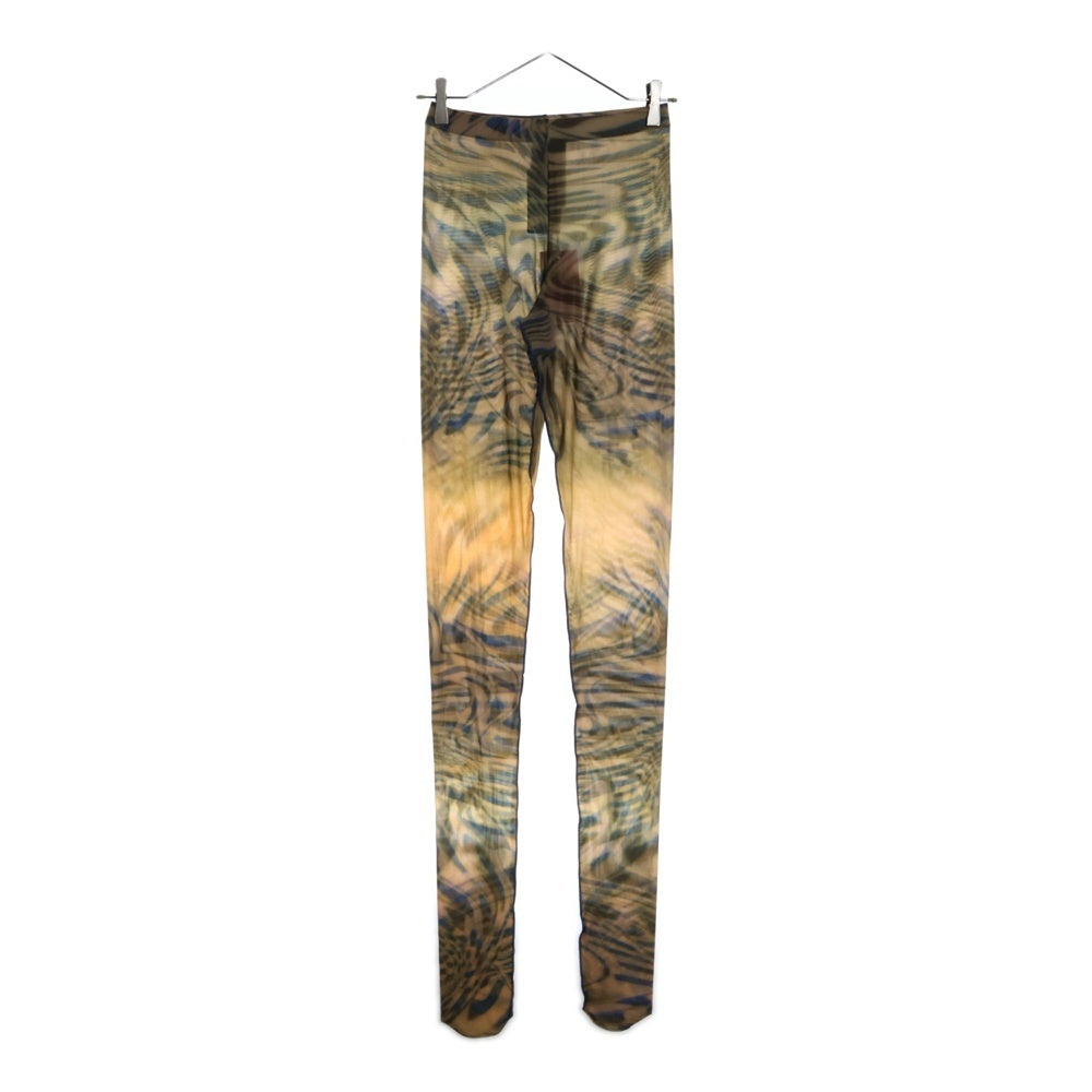 DIESEL(ディーゼル) Green P-Koll-E4 Leggings 総柄デザイン シアーレギンス パンツ マルチ 0JFAI