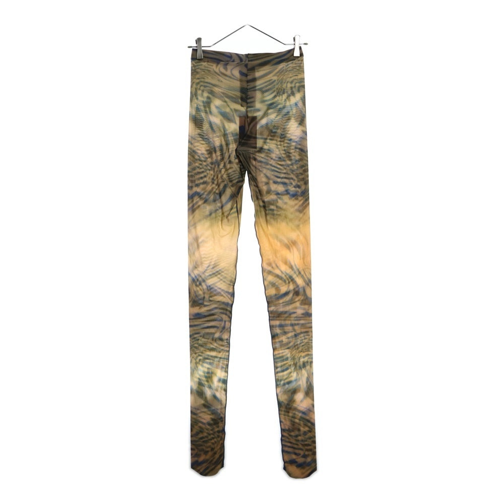 DIESEL(ディーゼル) Green P-Koll-E4 Leggings 総柄デザイン シアーレギンス パンツ マルチ 0JFAI